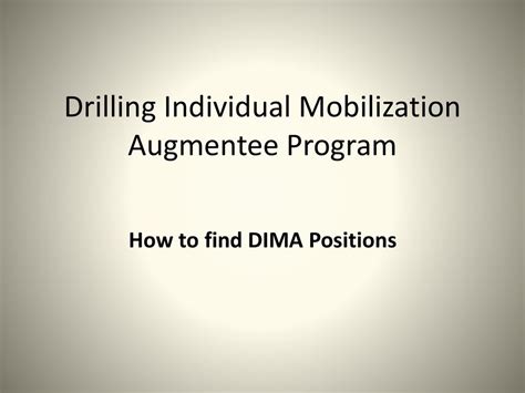 Individual Mobilization Augmentee Program