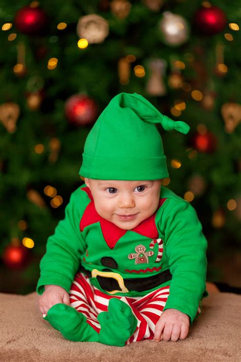 Infant elf Christmas