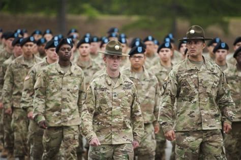 Infantry members providing security