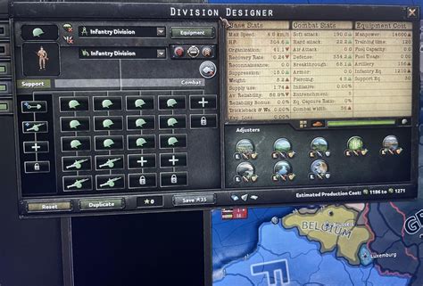 Optimizing infantry templates in Hearts of Iron 4