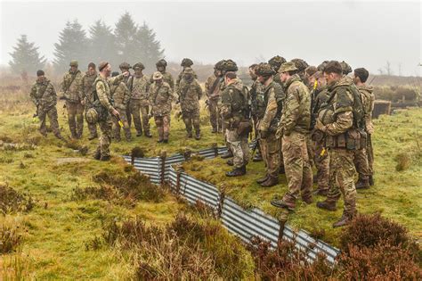 Infantrymen in training