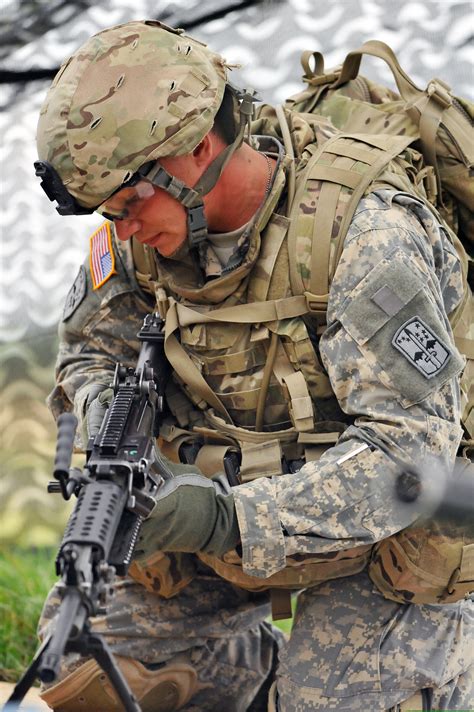 Infantryman in combat