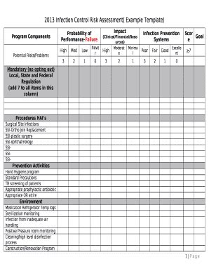 Infection Control Template