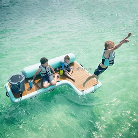 Inflatable lounging docks for relaxation