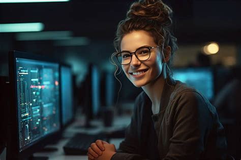 Information Technology Specialist working on a computer