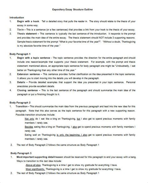 Informative Essay Template Word Document