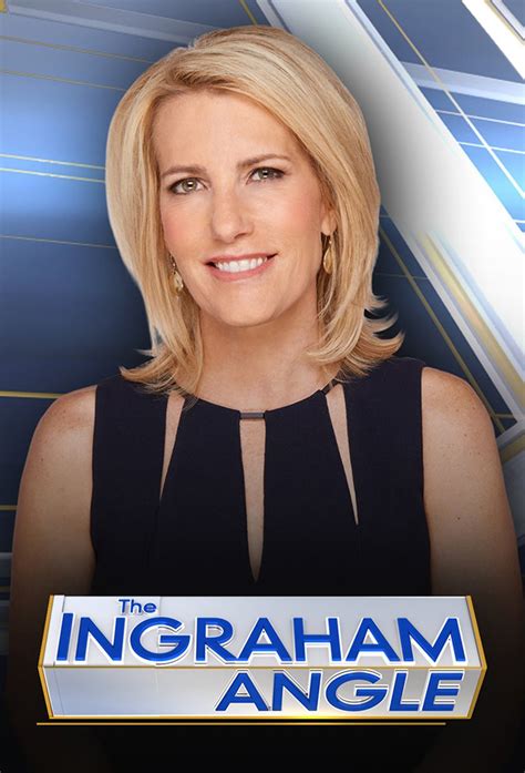 Laura Ingraham on the set of The Ingraham Angle