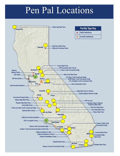 Inmate locator map view