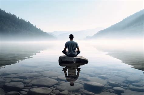 A person meditating in nature, symbolizing inner peace