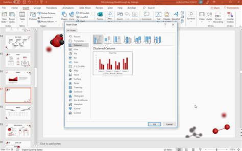 Using the Insert Chart button