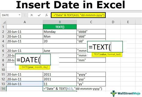 Insert Date in Excel