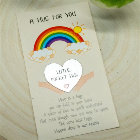 Inspirational Pocket Hug Card Template