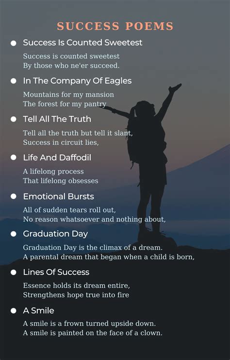 Inspirational Poems for Success