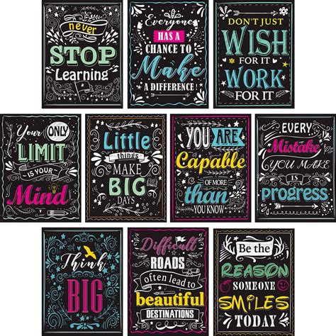 Inspirational posters for teachers can help promote positivity and motivation in the classroom