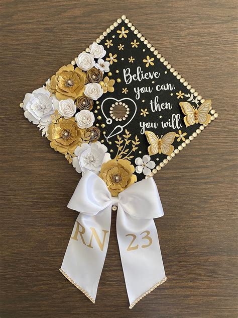 Inspirational Quote Grad Cap Topper