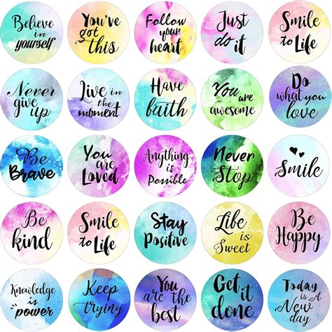 Inspirational Quote Stickers