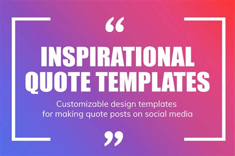 Inspirational Quote Templates for Video Production