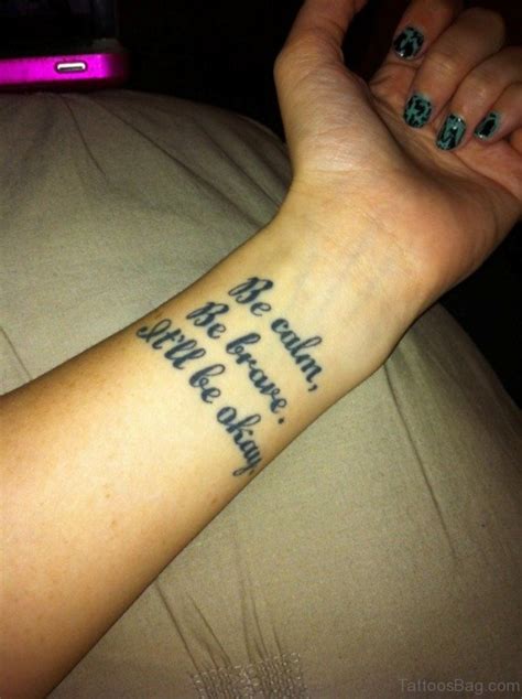 Inspirational wrist tattoo