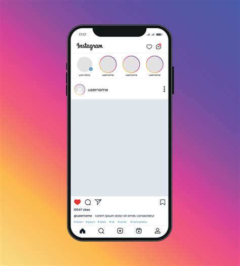 Instagram Page Template for Drawing and Design