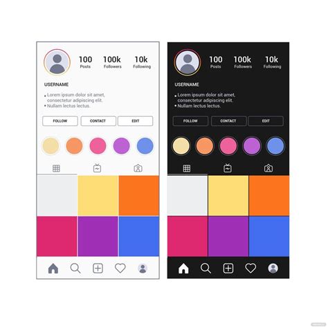 Instagram Profile Template 1