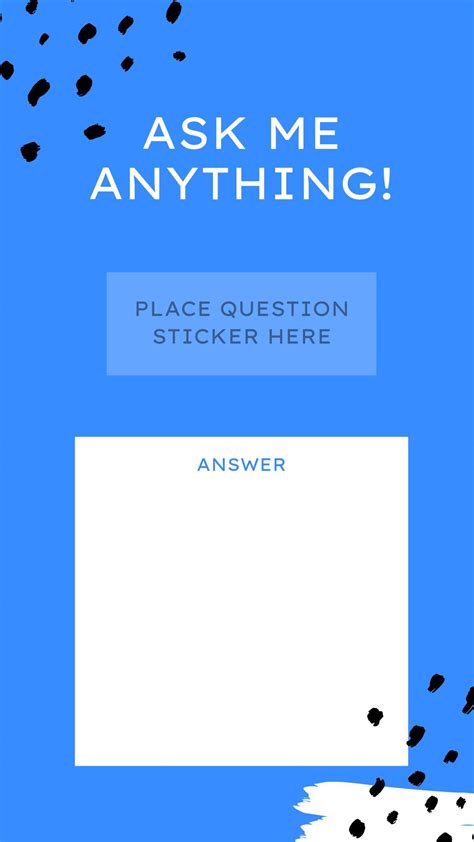 Instagram Story Question Template 1