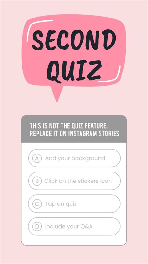 Feedback-Focused Instagram Story Questions Template