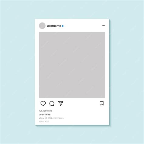 Instagram template with colors