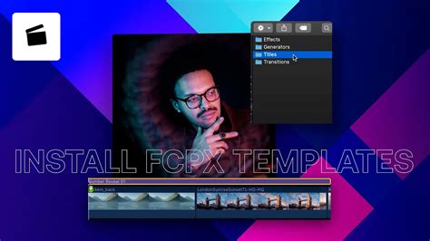 Installing Final Cut Pro X Templates