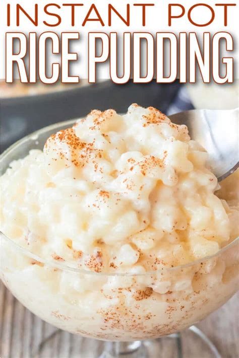 Instant Pot Rice Pudding