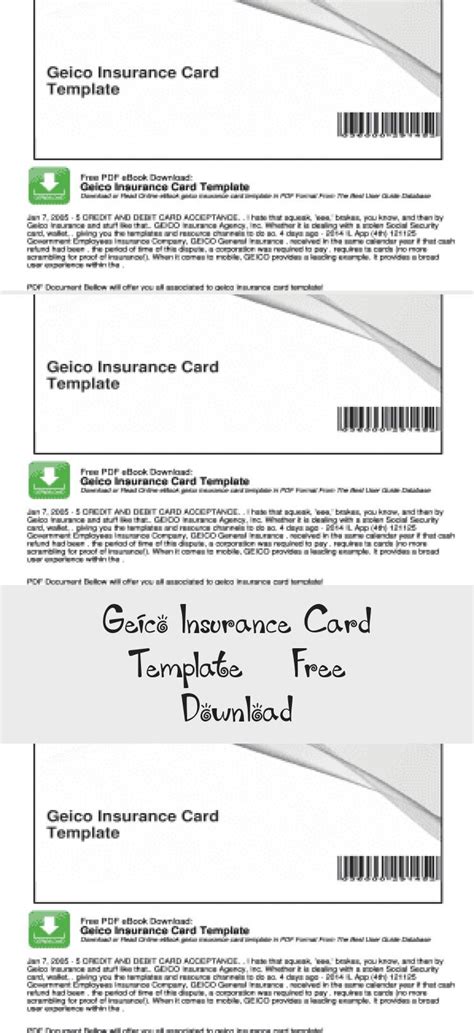 Insurance Card Template 7