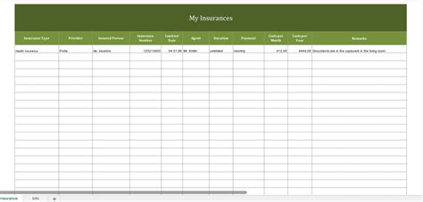 Insurance Claim Template Excel Itemized List Download