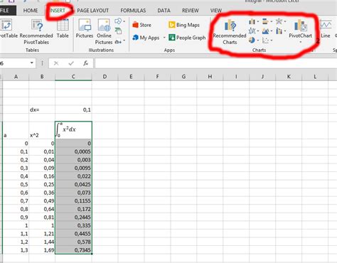 Integrals in Excel Made Easy