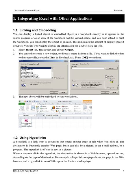 Integrating Excel with Other Tools