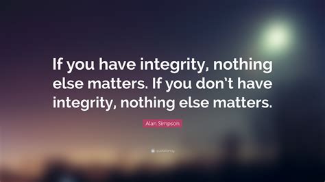 Integrity Matters