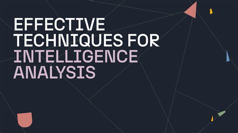 Intelligence Analysis Tools