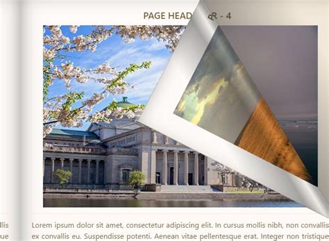 Interactive Page Flip Animation