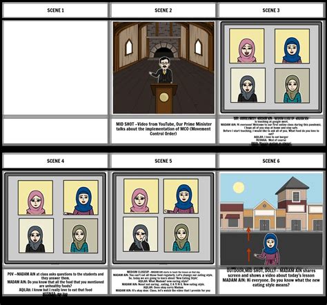 Interactive Storyboard Template