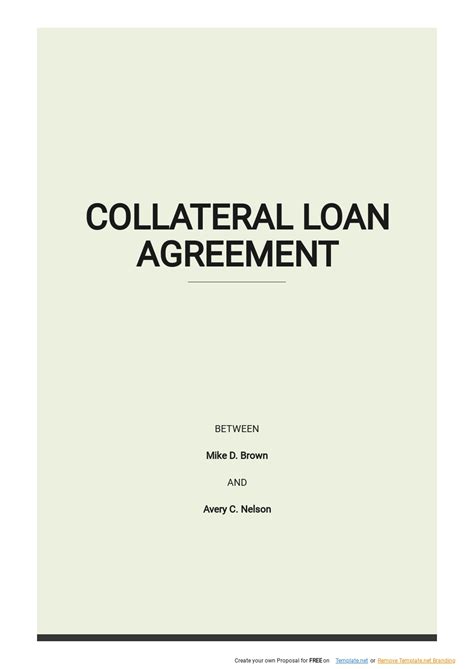 Intercompany loan collateral