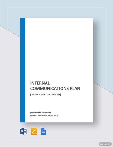 Internal Communication Template in Google Docs