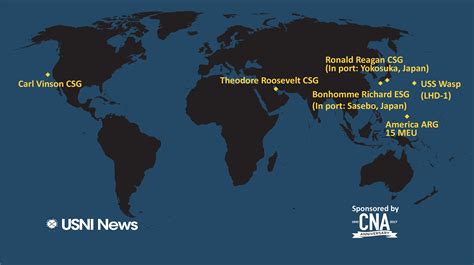 International Cooperation in US Naval Map