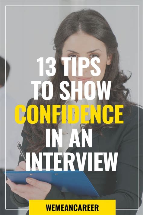 Interview Confidence Tips