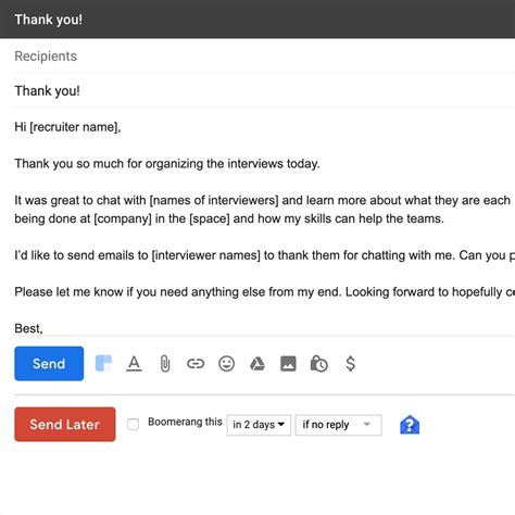 Interview Follow-up Email