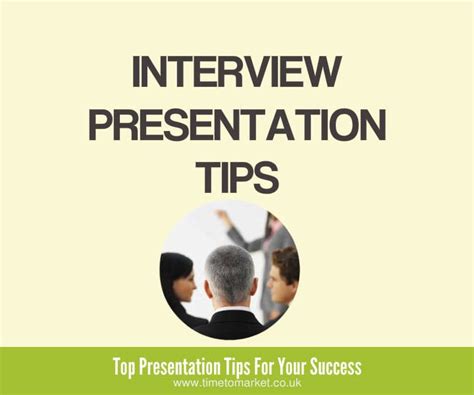 interview presentation tips