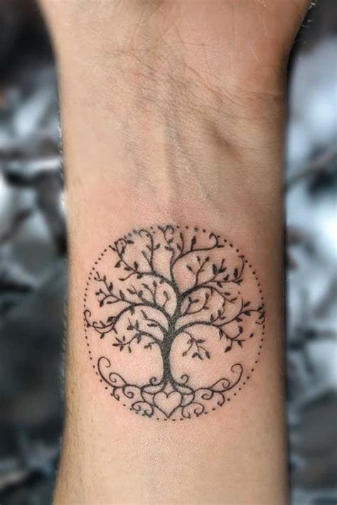 Intricate Family Tree Tattoo Designs