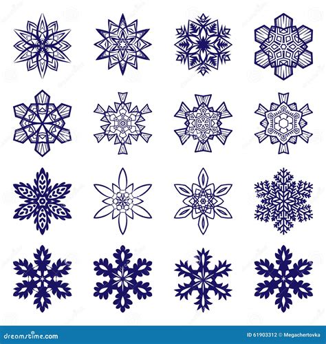 Intricate Snowflake Template