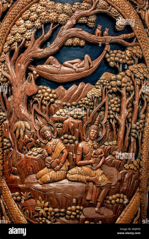 Intricate Wood Carving Example