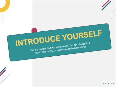 Free Introduce Myself PPT Template Download