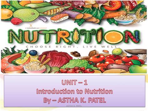 Introduction to Nutrition