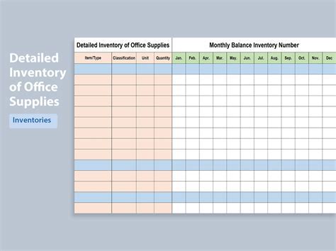 Inventory Control Template