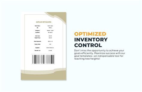 Inventory Label Template